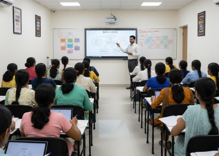 Indian students studying